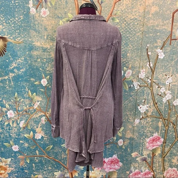 Purple Free People Blouse Top - Picture 5 of 9
